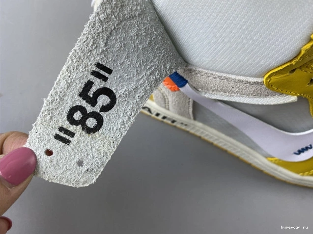 NRG Air Dark Yellow-Cone 1 Off-White AQ0818-149 Powder Jordan White x 1019